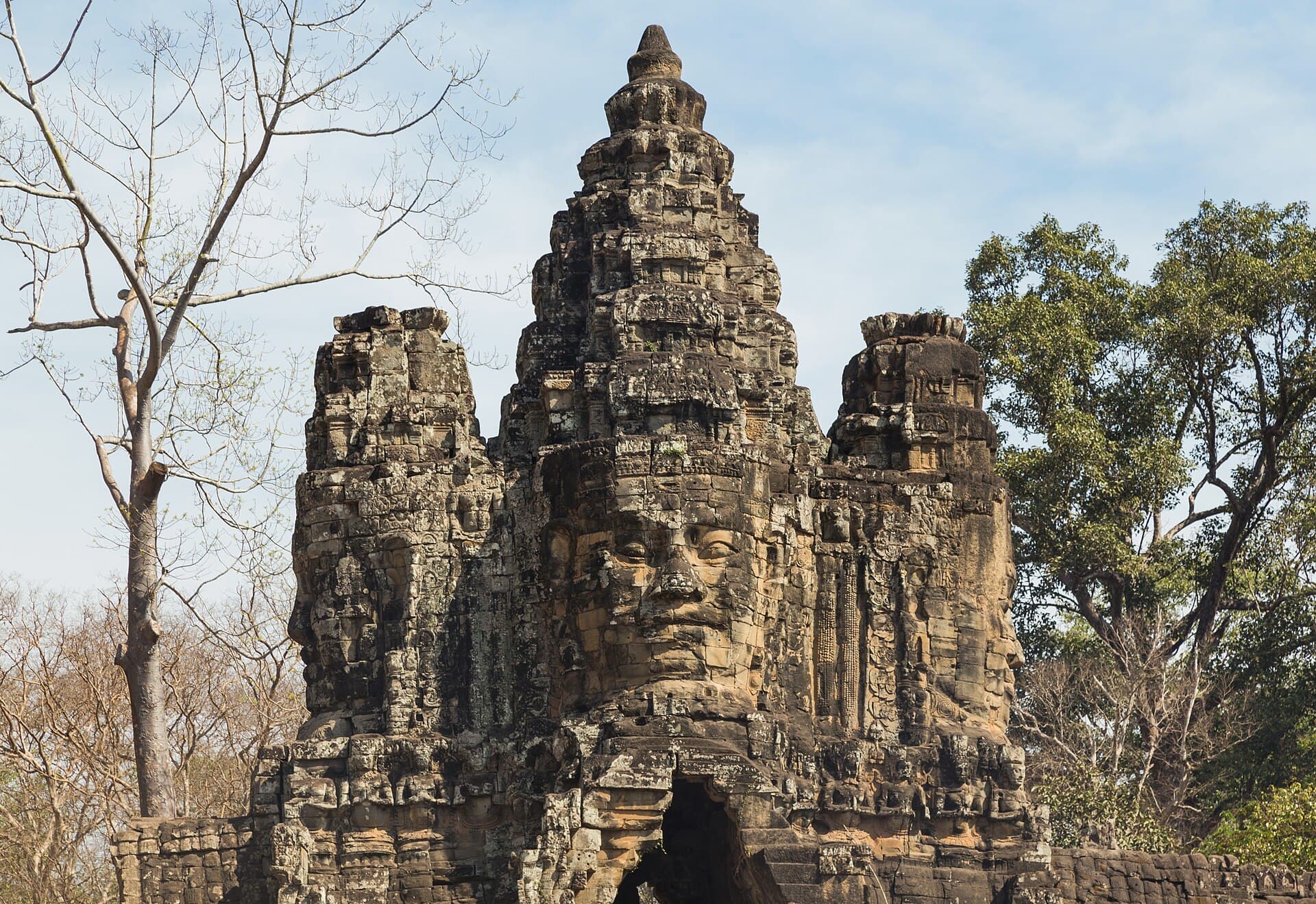 The south gate of Angkor Thom, Siem Reap Province