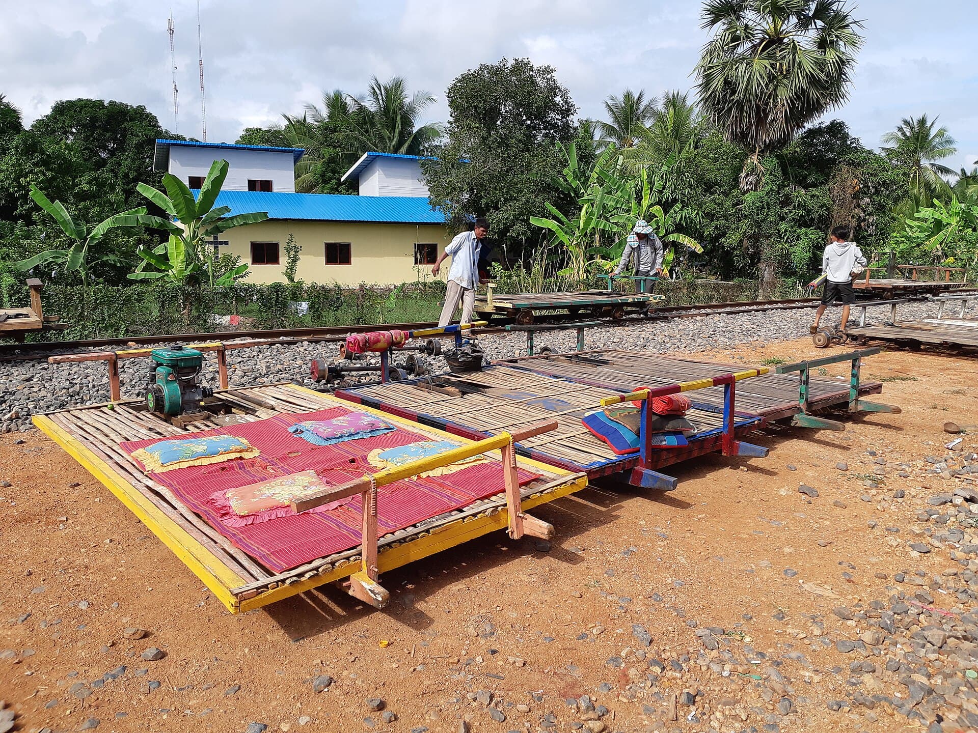 Bamboo train (norry) at Battambang