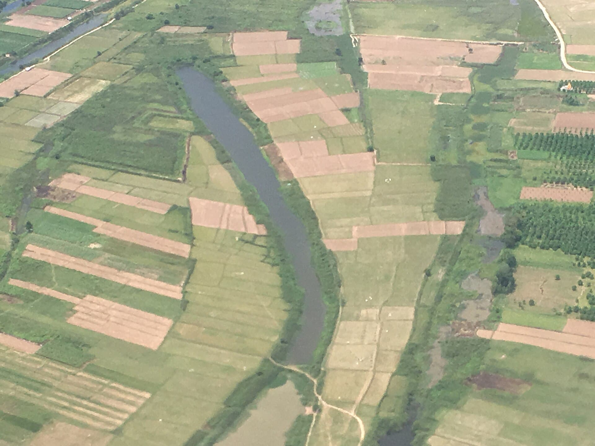 Aerial view of Kandal Province