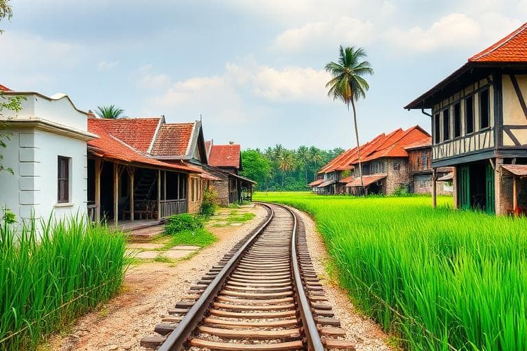 Battambang province landscape, Cambodia
