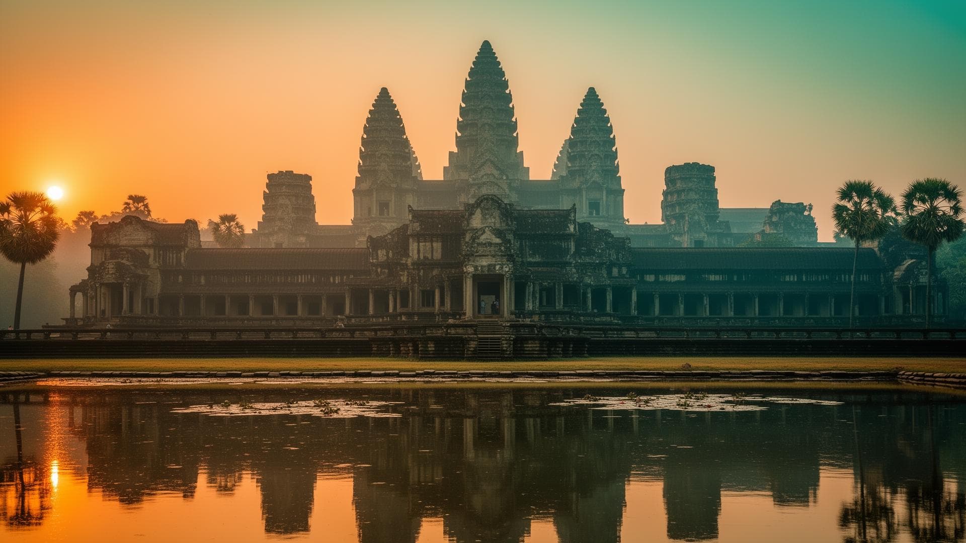 Angkor Wat temple at sunrise - Cambodia's most iconic attraction