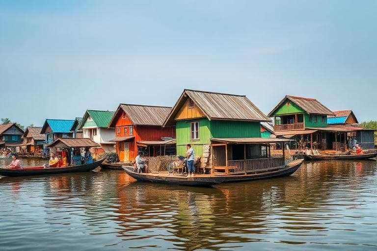 Kampong Chhnang province landscape, Cambodia