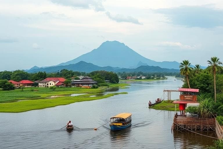 Kampot province landscape, Cambodia