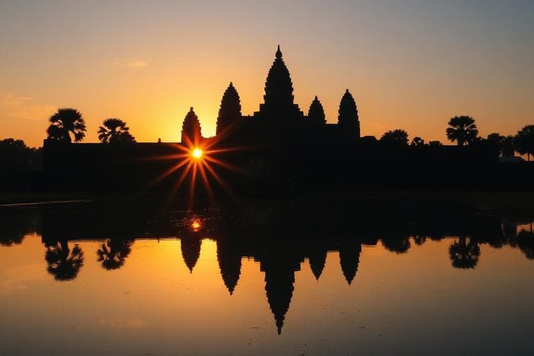 Siem Reap province landscape, Cambodia