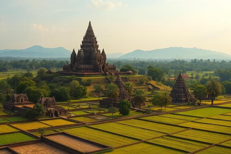 Takeo province landscape, Cambodia