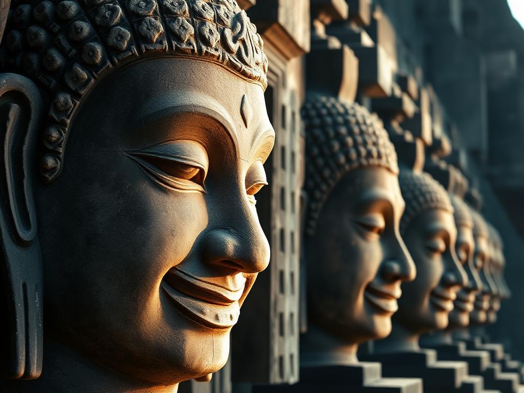Bayon temple faces