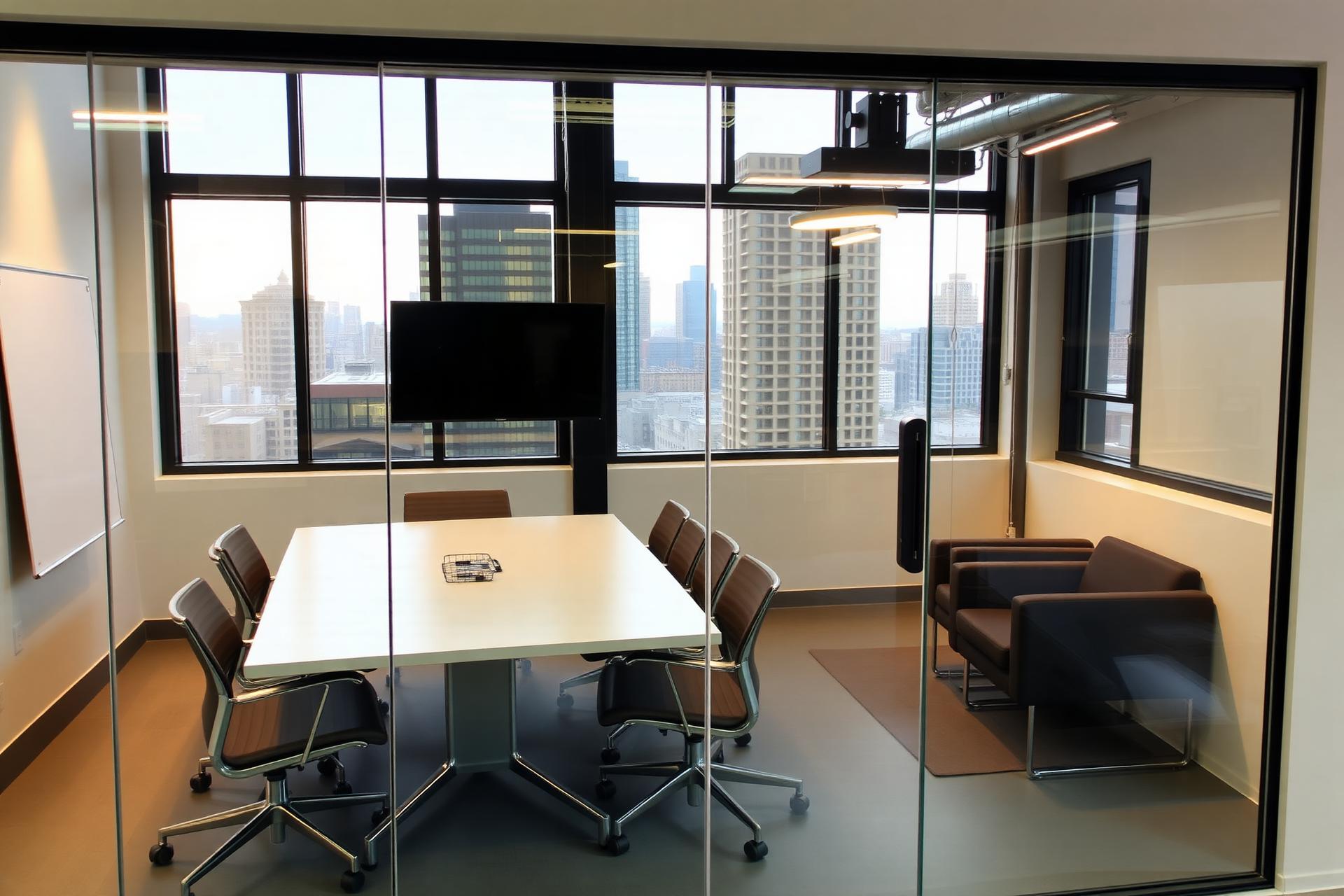 Factory Phnom Penh - Glass-walled meeting room