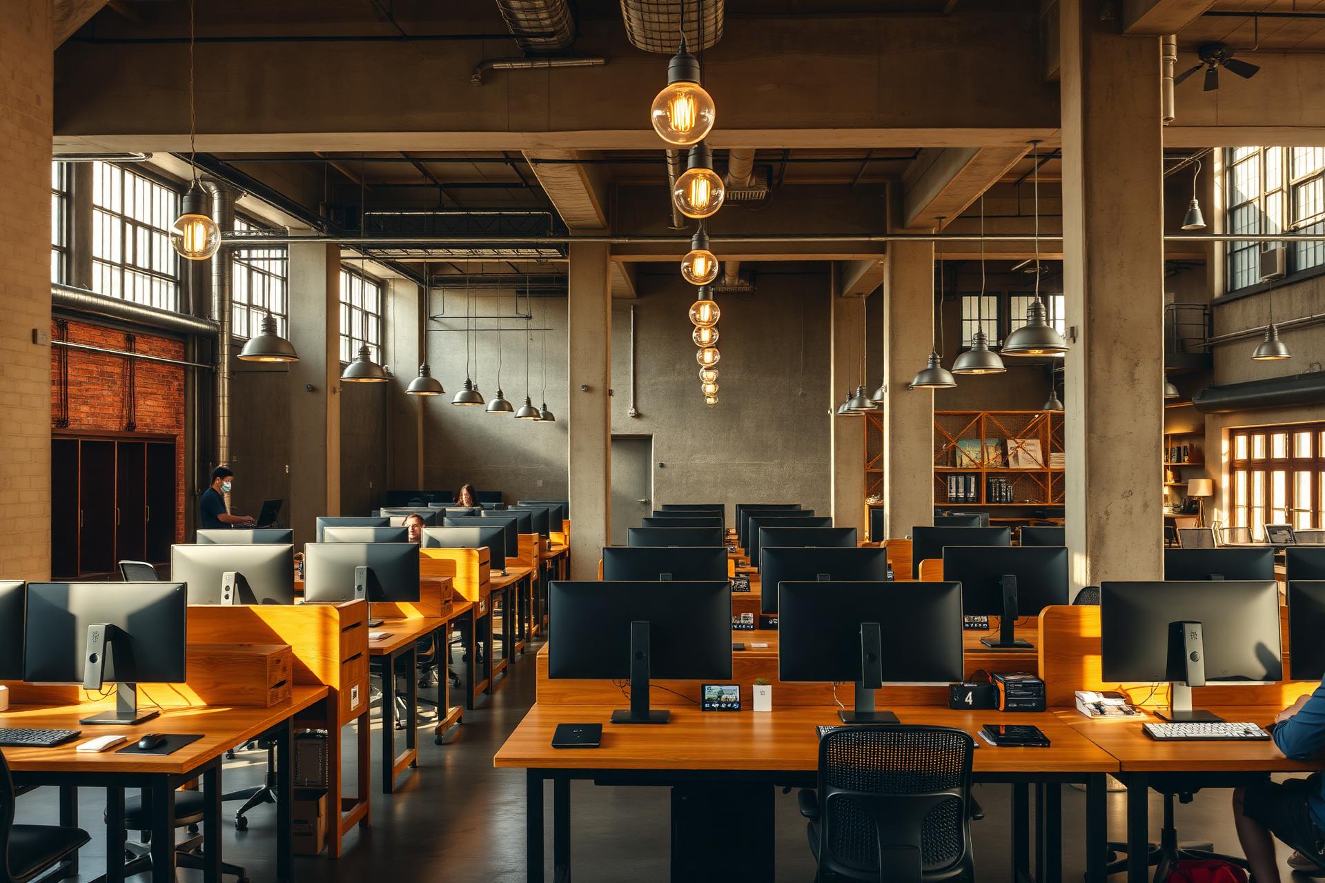 Factory Phnom Penh - Industrial open plan workspace