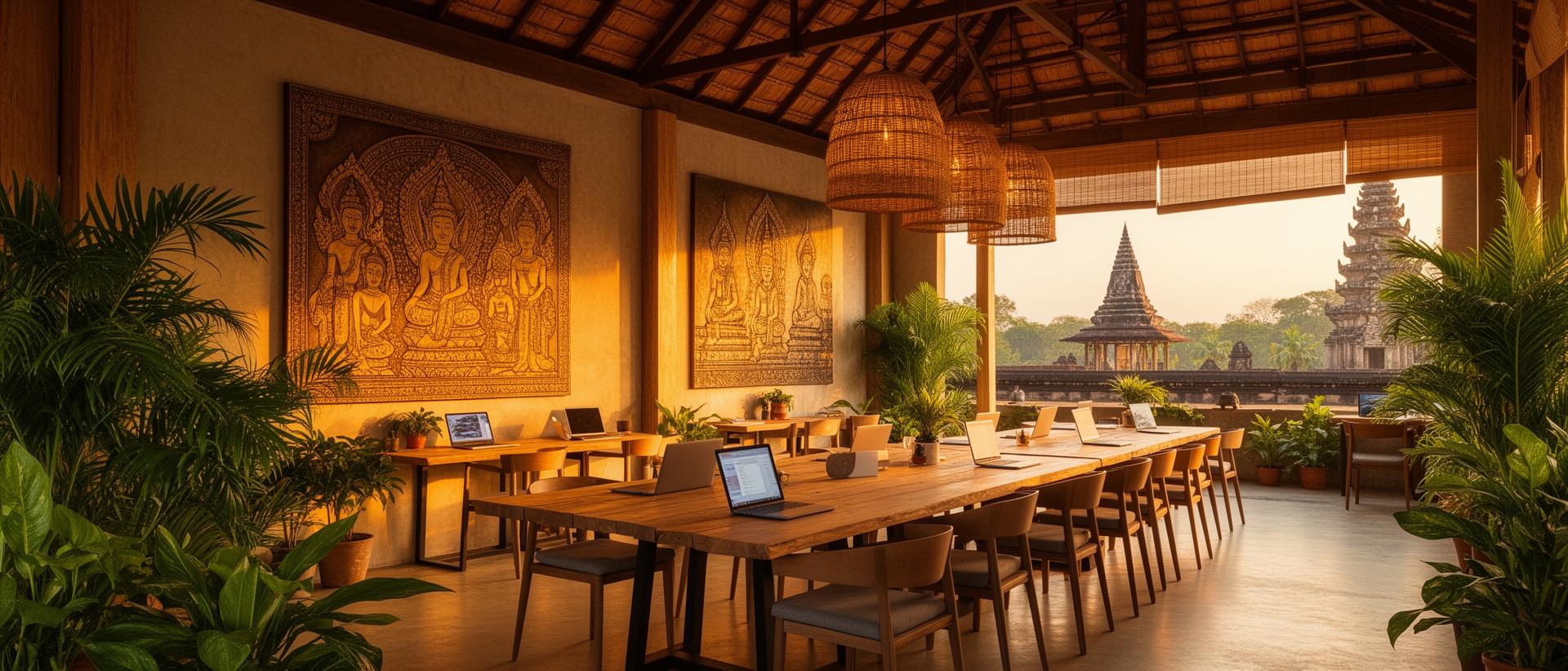 Level Up coworking space in Siem Reap