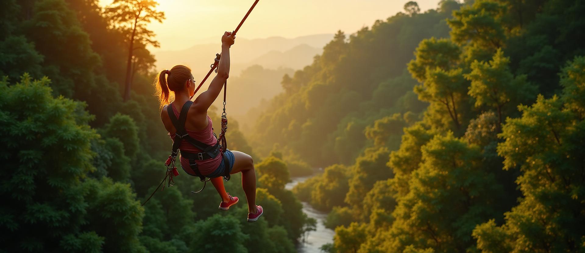 Zip-lining