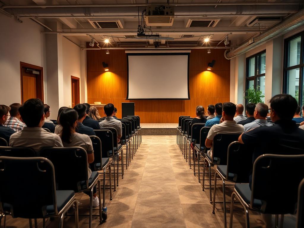 Impact Hub Phnom Penh - Event space with presentation setup