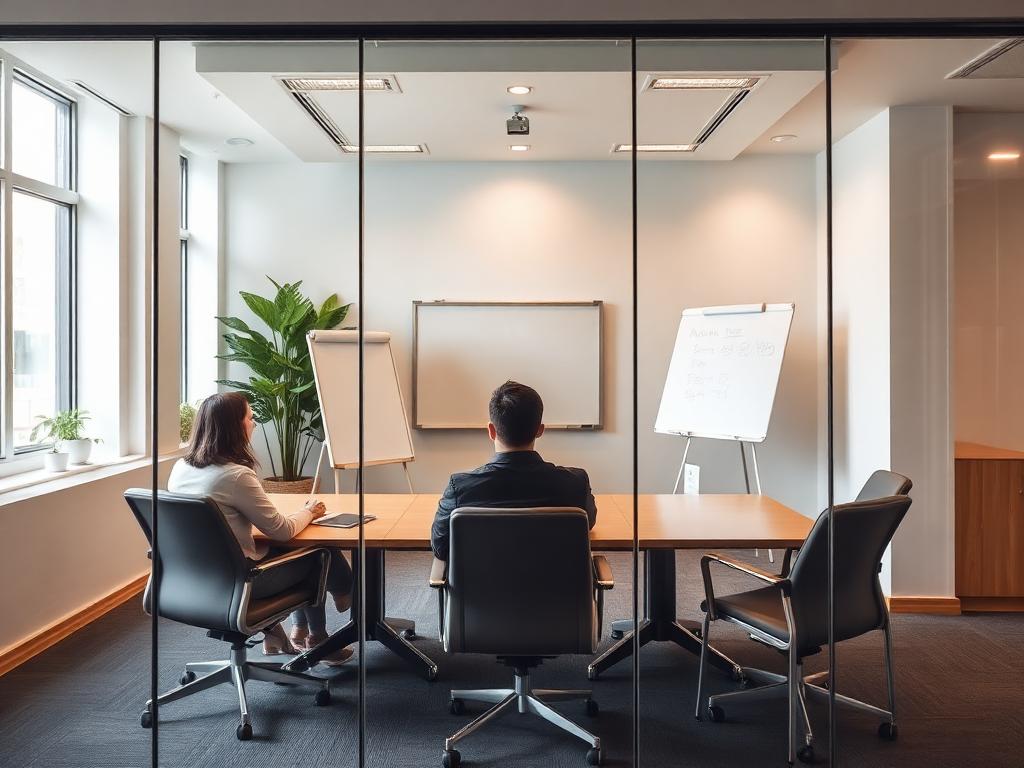 Impact Hub Phnom Penh - Glass-walled meeting room