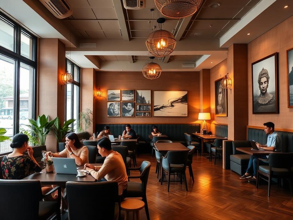 Jaan Bai Work Lounge - Elegant restaurant lounge