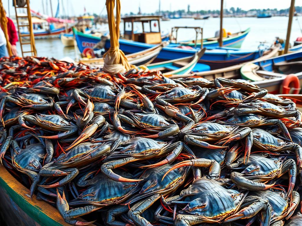 Kep crab market