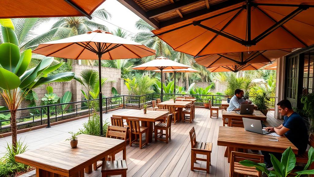 Level Up - Outdoor terrace workspace