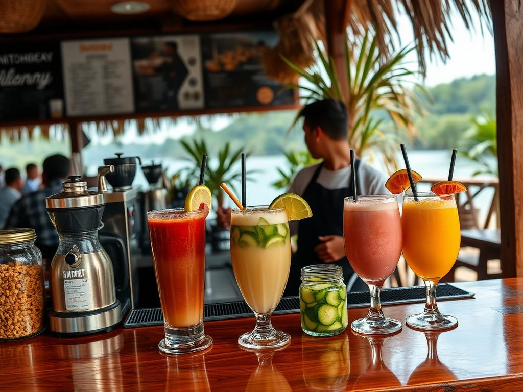 Riverside Balcony Café - Coffee and drinks bar