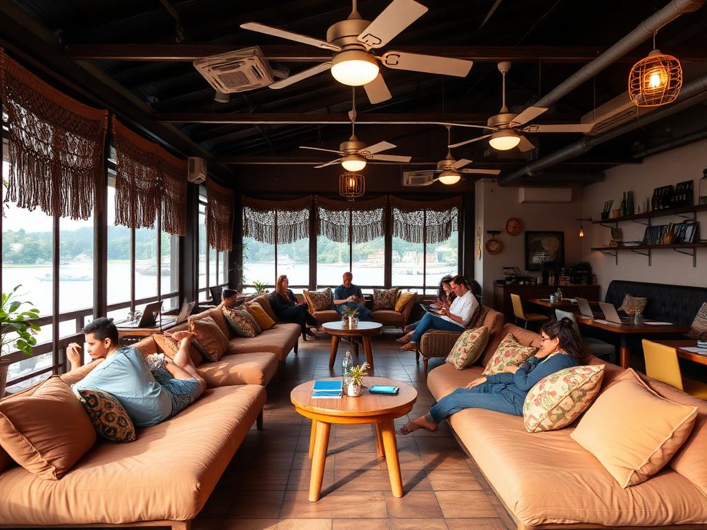 Riverside Balcony Café - Comfortable lounge area