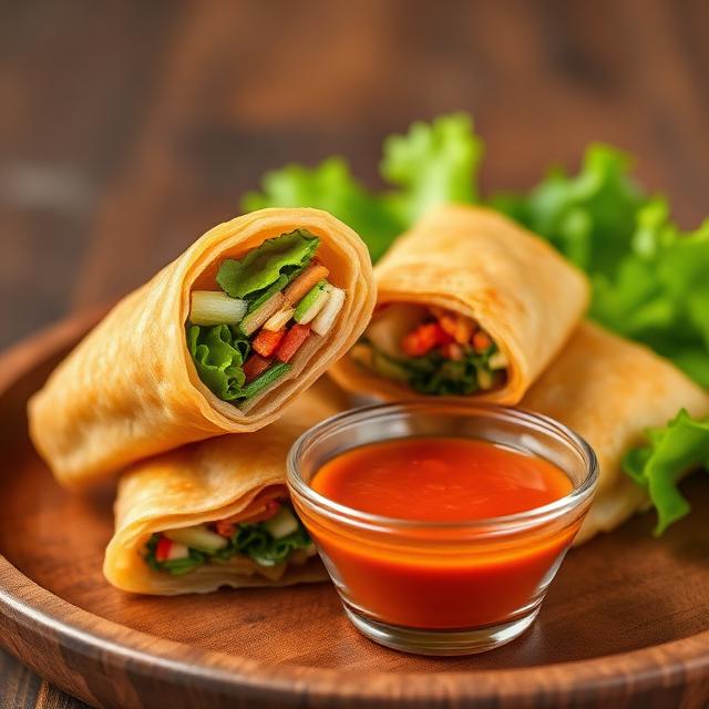 Fried Spring Rolls — ឆៀនត្រឡង់មាន់
