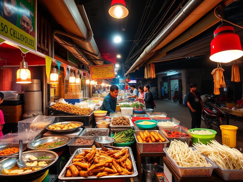 Street food market
